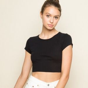 Brandy Melville Black Ashlyn Top